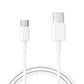 Primevolve USB Type-C to A Cable，Compatible with PF11R&PF11S &PF22&PF2000 Model,  3.28ft White（2pc）